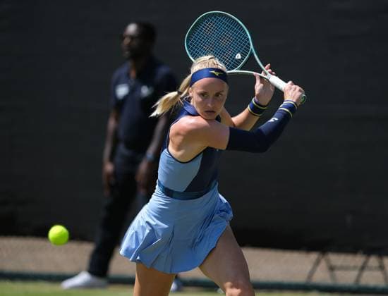 Nottingham Tennis Centre Nottingham, England - Rebecca Sramkvoa during the match with Yulia Putintseva in the Lexus Nottingham Tennis Open, day 4, June 18th 2025. (Paul Bonser SPP) Copyright: xPaulxBonser SPPx spp-en-PaBo-Lexus Nottingham Open 3780