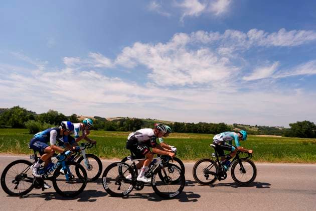 The pack rides during the stage 4 of the Giro Next Gen 2025, Manerbio (Bs) Salsomaggiore Terme (Pr), 148 km , Italy - Wednesday, June 18, 2025. - cycling.  Copyright: xFabioxFerrari LaPressex