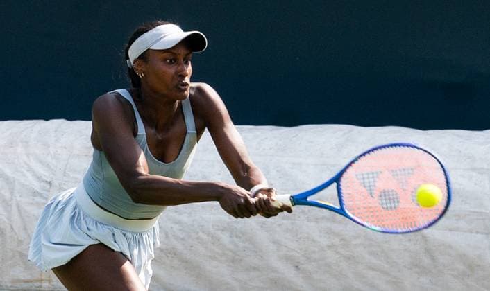 18 06 2025, WTA 500, Tennis, Women, Berlin Tennis Open by Hylo 2025, Berlin, Doubles, 2nd round, Giuliana Olmos Mexico Alexandra Panova Russia Asia Muhammad USA Demi Schuurs Netherlands Asia Muhammad USA Berlin Steffi Graf Stadion Berlin Germany
