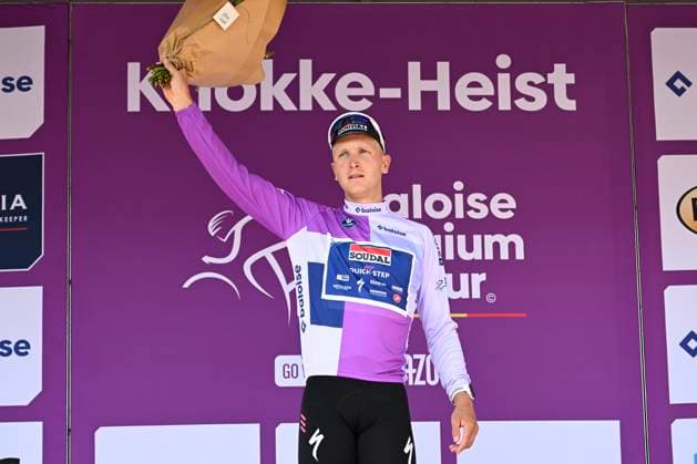 Baloise Belgium Tour 2025 Stage 1 KNOKKE-HEIST, BELGIUM - JUNE 18 : during stage 1 of the 94th edition of Baloise Tour of Belgium an UCI ProSeries 2.Pro cycling road race stage for Men Elite of 198 km with start in Merelbeke-Melle and finish in Knokke-Heist on June 18, 2025 in Knokke-Heist, Belgium, 18 06 2025 ( Motordriver Guy De Vuyst - Knokke-Heist Belgium  Copyright: xJanxDexMeuleneirx