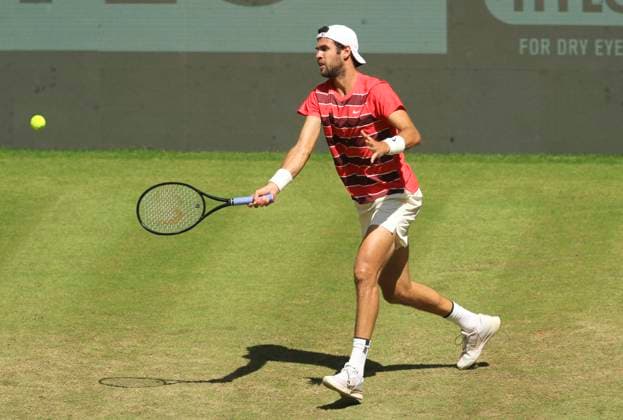 photo Karen KHACHANOV Tennis Tournament Terra Wortmann Cup at Gerry Weber Sportpark OWL Arena in Halle Westfalen on Wed 18 06 2025