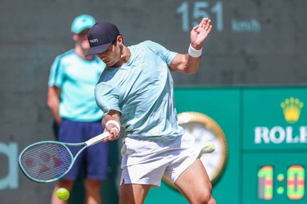 Tennis ATP Tour 500 Terra Wortmann Open 2025 on 18 06 2025 in the OWL ARENA in Halle Westf Marcos Giron USA xJRx