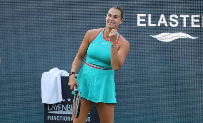 Aryna Sabalenka BLR vs Rebeka Masarova SUI at the Steffi Graf Stadium Sport HYLO Berlin Tennis Open Women on grass 18 06 2025