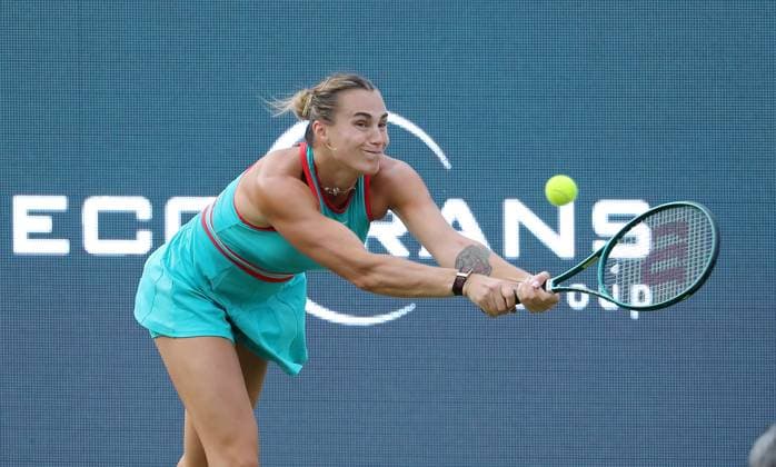 Aryna Sabalenka BLR at Steffi Graf Stadium Sport HYLO Berlin Tennis Open Women on grass 18 06 2025