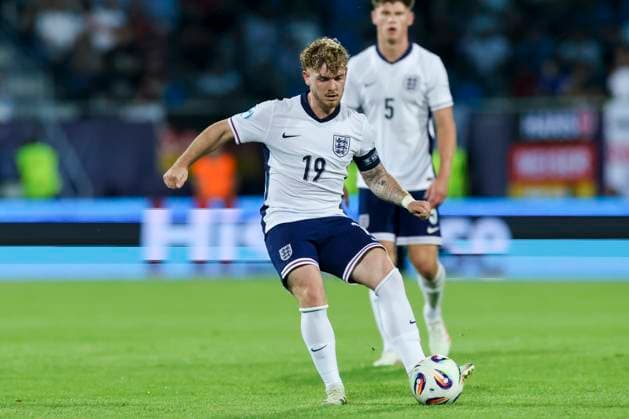 Harvey Elliott England controls the ball, UEFA European Under 21 Championship 2025 Group Stage, England v Germany, Nitra Stadium, June 18, 2025 in Nitra, Slovakia Photo by Marco Steinbrenner DeFodi Images Harvey Elliott England controls the ball, UEFA European Under 21 Championship 2025 Group Stage, England v Germany, Nitra Stadium, June 18, 2025 in Nitra, Slovakia Photo by Marco Steinbrenner DeFodi Images