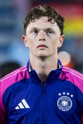 UEFA U21, U 21 Europameisterschaft: Deutschland - England; 18.06.2025 Paul Wanner (Deutschland, 22) bei der UEFA U21-Europameisterschaft im Spiel Deutschland - England, am 18.06.2025, Stadion pod Zoborom, Nitra, Slowakei *** UEFA U21 European Championship Germany England 18 06 2025 Paul Wanner Germany, 22 at the UEFA U21 European Championship in the match Germany England, on 18 06 2025, Stadion pod Zoborom, Nitra, Slovakia Copyright: xBEAUTIFULxSPORTS Meuselx