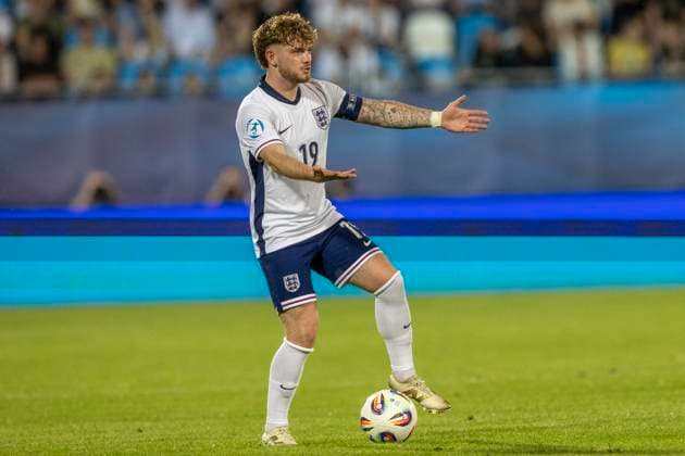 England - Germany UEFA European Under-21 Championship 2025 Group Stage Harvey Elliott during the UEFA European Under-21 Championship 2025 Group Stage match between England and Germany at Nitra Stadium on June 18, 2025 in Nitra, Slovakia. Nitra Slovakia  Copyright: xAndrzejxIwanczukx originalFilename:iwanczuk-englandg250618_npkva.jpg
