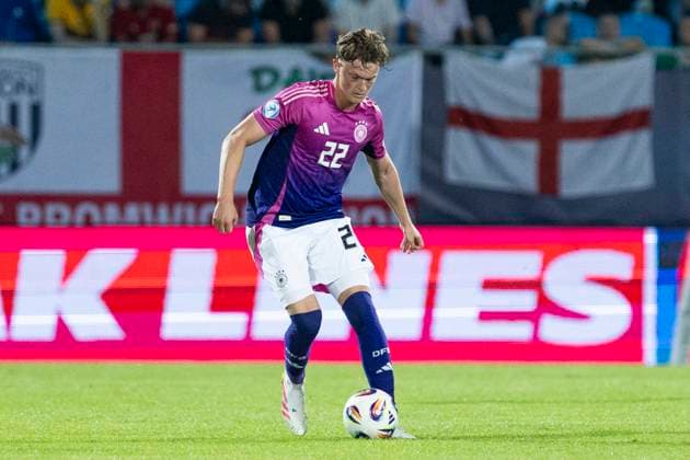 UEFA U21 European Championship Germany England 18 06 2025 Paul Wanner Germany, 22 at the UEFA U21 European Championship in the match Germany England, on 18 06 2025, Stadion pod Zoborom, Nitra, Slovakia Copyright: xBEAUTIFULxSPORTS Meuselx