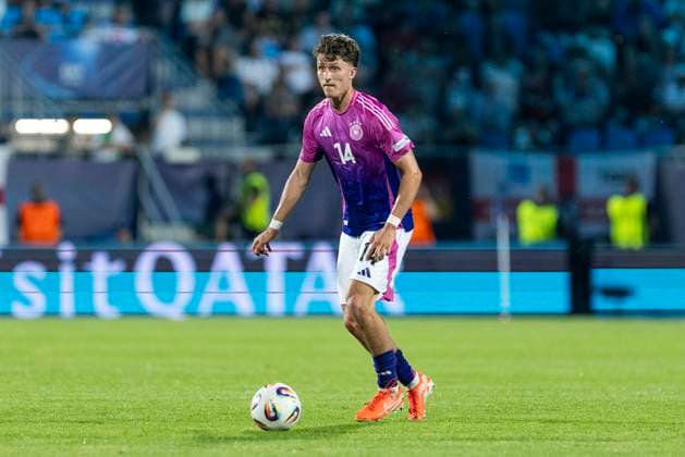 UEFA U21 European Championship Germany England 18 06 2025 Tim Oermann Germany, 14 at the UEFA U21 European Championship in the match Germany England, on 18 06 2025, Stadion pod Zoborom, Nitra, Slovakia Copyright: xBEAUTIFULxSPORTS Meuselx