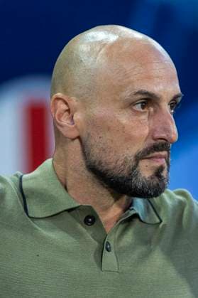 UEFA U21 European Championship Germany England 18 06 2025 Antonio di Salvo Germany, head coach at the UEFA U21 European Championship in the match Germany England, on 18 06 2025, Stadion pod Zoborom, Nitra, Slovakia Copyright: xBEAUTIFULxSPORTS Meuselx