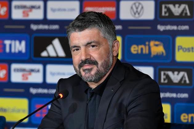 Gennaro Gattuso during the press conference, PK, Pressekonferenz to present Technical Commissioner Gennaro Gattuso at the Hotel Parco dei Principi Rome, Italy - Thursday 19 June 2025. Sports - Football.  Copyright: xFabrizioxCorradetti LaPressex