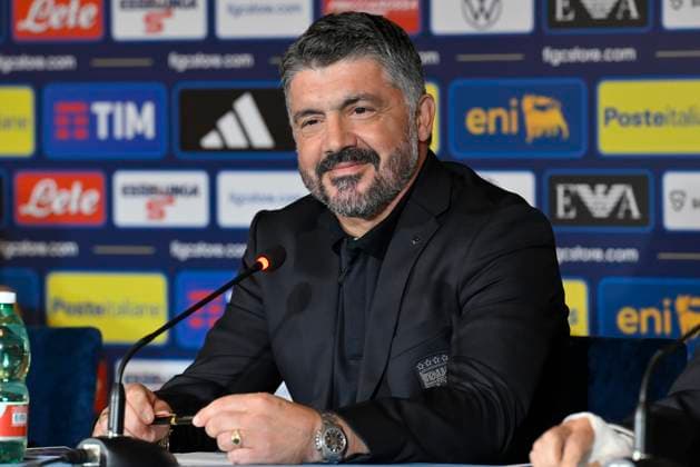 Gennaro Gattuso during the press conference, PK, Pressekonferenz to present Technical Commissioner Gennaro Gattuso at the Hotel Parco dei Principi Rome, Italy - Thursday 19 June 2025. Sports - Football.  Copyright: xFabrizioxCorradetti LaPressex