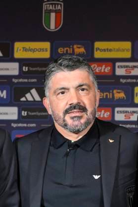 Gennaro Gattuso during the press conference, PK, Pressekonferenz to present Technical Commissioner Gennaro Gattuso at the Hotel Parco dei Principi Rome, Italy - Thursday 19 June 2025. Sports - Football.  Copyright: xFabrizioxCorradetti LaPressex
