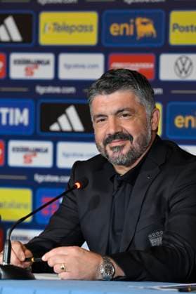 Gennaro Gattuso during the press conference, PK, Pressekonferenz to present Technical Commissioner Gennaro Gattuso at the Hotel Parco dei Principi Rome, Italy - Thursday 19 June 2025. Sports - Football.  Copyright: xFabrizioxCorradetti LaPressex