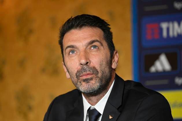 Gianluigi Buffon during the press conference, PK, Pressekonferenz to present Technical Commissioner Gennaro Gattuso at the Hotel Parco dei Principi Rome, Italy - Thursday 19 June 2025. Sports - Football.  Copyright: xFabrizioxCorradetti LaPressex