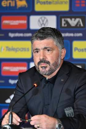 Gennaro Gattuso during the press conference, PK, Pressekonferenz to present Technical Commissioner Gennaro Gattuso at the Hotel Parco dei Principi Rome, Italy - Thursday 19 June 2025. Sports - Football.  Copyright: xFabrizioxCorradetti LaPressex