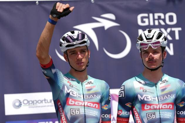 Novak Pavel of Mbh Bank Ballan Cs during the stage 5 of the Giro Next Gen 2025, Fiorenzuola d™Arda (Pc) Gavi (Al) 153 km, Italy - Thursday, June 19, 2025. - cycling.  Copyright: xGianxMattiaxD Alberto LaPressex