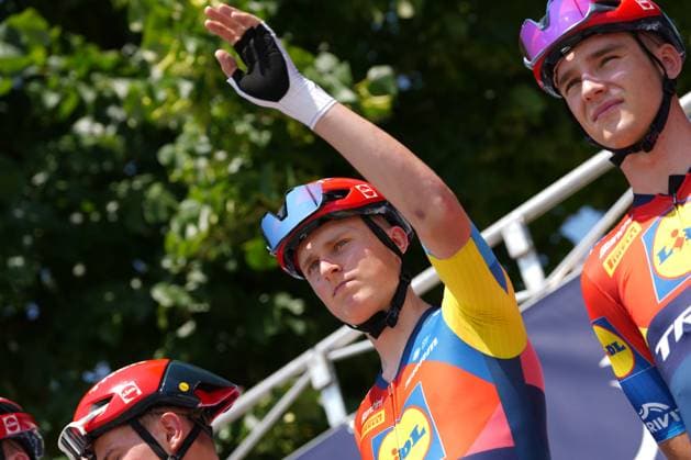 Philipsen Albert Withen of Lidl-Trek Future Racing during the stage 5 of the Giro Next Gen 2025, Fiorenzuola d™Arda (Pc) Gavi (Al) 153 km, Italy - Thursday, June 19, 2025. - cycling.  Copyright: xGianxMattiaxD Alberto LaPressex