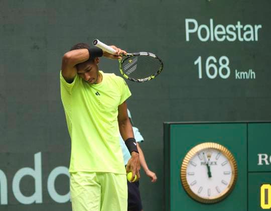 photo Felix AUGER ALIASSIME CAN Tennis Tournament Terra Wortmann Cup at Gerry Weber Sportpark OWL Arena in Halle Westfalen on Thu 19 06 2025
