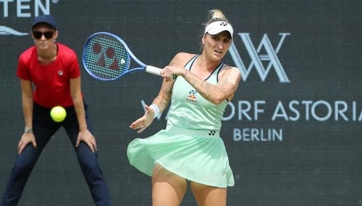 Marketa Vondrousova CZE at the Steffi Graf Stadium Sport HYLO Berlin Tennis Open Women on grass 19 06 2025