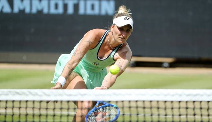 Marketa Vondrousova CZE at the Steffi Graf Stadium Sport HYLO Berlin Tennis Open Women on grass 19 06 2025