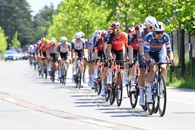 Baloise Belgium Tour 2025 Stage 2 PUTTE, BELGIUM - JUNE 19 : Uhlig Henri (GER) of Alpecin - Deceuninck during stage 2 of the 94th edition of Baloise Tour of Belgium an UCI ProSeries 2.Pro cycling road race stage for Men Elite of 194.6 km with start in Beringen and finish in Putte on June 19, 2025 in Putte, Belgium, 19 06 2025 ( Motordriver Guy De Vuyst - Putte Belgium  Copyright: xNicoxVereeckenx
