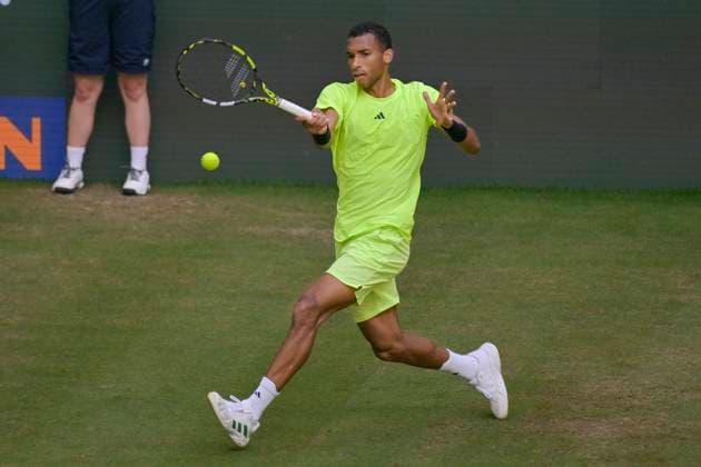 Felix Auger Aliassime CAN 19 06 2025 Tennis TERRA WORTMANN OPEN ATP 500, OWL ARENA, TERRA WORTMANN OPEN, Copyright: xpepphotox xPeterxEppingerx pep00321, pep_20250619_hm_65635