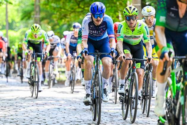 Baloise Belgium Tour 2025 Stage 2 PUTTE, BELGIUM - JUNE 19 : Cote Pier-Andre (CAN) of Israel - Premier Tech during stage 2 of the 94th edition of Baloise Tour of Belgium an UCI ProSeries 2.Pro cycling road race stage for Men Elite of 194.6 km with start in Beringen and finish in Putte on June 19, 2025 in Putte, Belgium, 19 06 2025 ( Motordriver Guy De Vuyst - Putte Belgium  Copyright: xNicoxVereeckenx