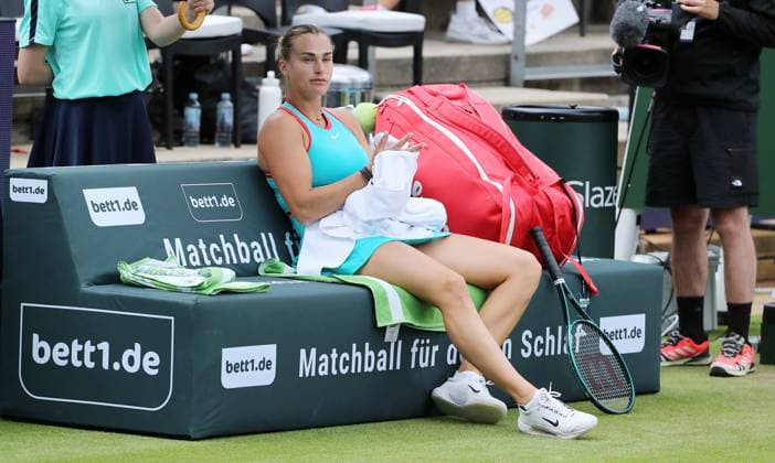 Aryna Sabalenka BLR at the Steffi Graf Stadium Sport HYLO Berlin Tennis Open Women on grass 19 06 2025