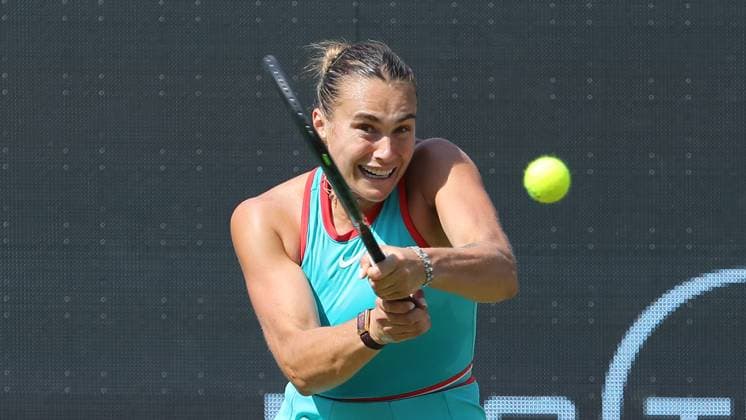 Aryna Sabalenka BLR at the Steffi Graf Stadium Sport HYLO Berlin Tennis Open Women on grass 19 06 2025