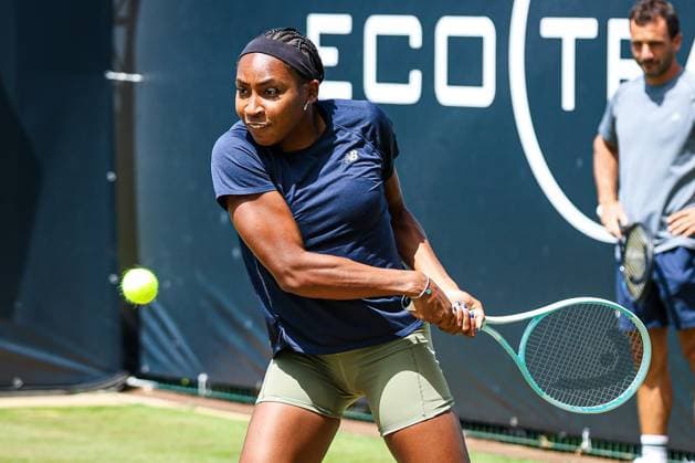 Coco Gauff USA during training and warm up, Berlin Tennis Open by HYLO 2025, Berlin, LTTC Rot Weiß , 19 06 2025, Copyright: xClaudioxGärtnerx