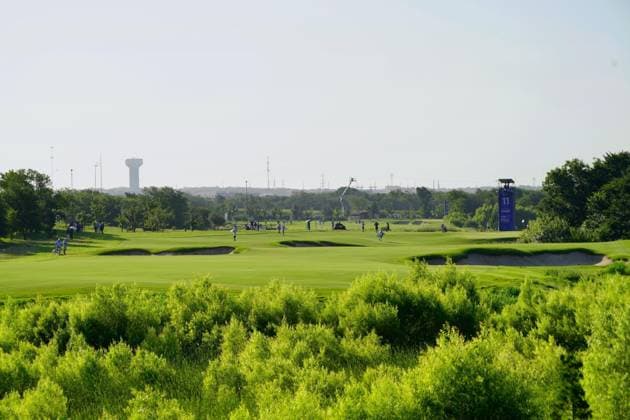 Golf: Women s PGA, Golf Herren Championship Photo taken on June 19, 2025, shows Fields Ranch East in Frisco, Texas, the venue of the 2025 Women s PGA Championship golf tournament starting the same day.  A14AA0004668565P