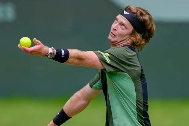 Andrei Andreyevich Rublev 19 06 2025 Tennis TERRA WORTMANN OPEN ATP 500, OWL ARENA, TERRA WORTMANN OPEN, Copyright: xpepphotox xPeterxEppingerx pep00321, pep_20250619_hm_66155