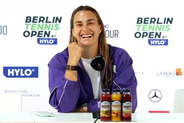 DEU, Berlin Tennis Open, 19 06 2025, Rot Weiss Tennisanlage, Steffi Graf Stadium, Berlin, DEU, Berlin Tennis Open, in the picture PK Aryna Sabalenka nordphotoxGmbHx xEngler nph00076