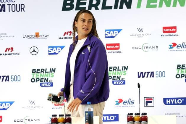 DEU, Berlin Tennis Open, 19 06 2025, Rot Weiss Tennisanlage, Steffi Graf Stadium, Berlin, DEU, Berlin Tennis Open, in the picture PK Aryna Sabalenka nordphotoxGmbHx xEngler nph00076
