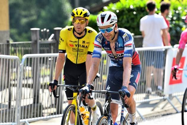 Pieter Serry (BEL) during Tour de Suisse - Stage 4 - Heiden Piuro, Street Cycling race in Piuro, Switzerland, June 18 2025  Copyright: xDavidexVaninetti IPAxSportx xipa-agency.netx xx IPA_59247557 IPA_Agency_IPA59247557