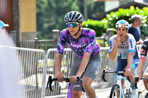 Patrick Gamper (AUT) during Tour de Suisse - Stage 4 - Heiden Piuro, Street Cycling race in Piuro, Switzerland, June 18 2025  Copyright: xDavidexVaninetti IPAxSportx xipa-agency.netx xx IPA_59247509 IPA_Agency_IPA59247509