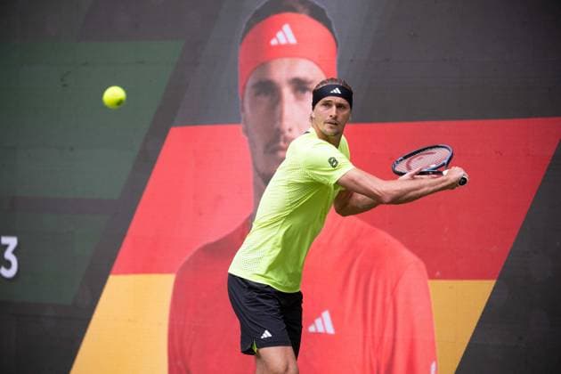 Alexander ZVEREV GER Action Tennis Terra Wortmann Open 2025 on 18 06 2025 in the OWL Arena Halle Westfalen, Germany Â