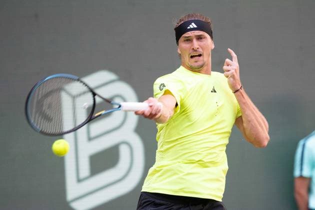 Alexander ZVEREV GER Action Tennis Terra Wortmann Open 2025 on 18 06 2025 in the OWL Arena Halle Westfalen, Germany Â