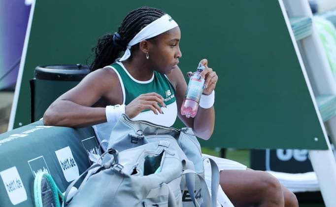 Coco Gauff USA pensive in the Steffi Graf Stadium Sport HYLO Berlin Tennis Open Women on grass 19 06 2025