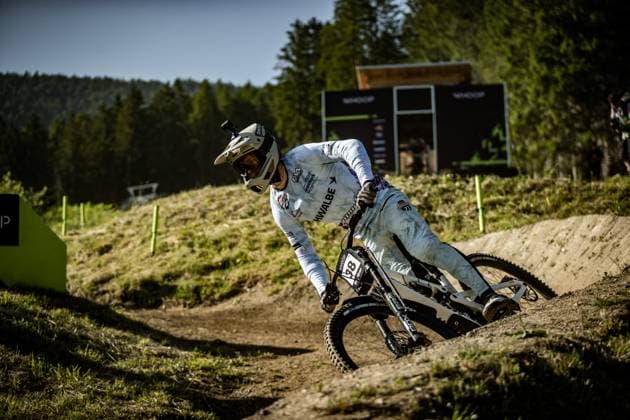 Whoop Mountainbike Downhill Worldcup Val di Sole KLAUSMANN Levin at Whoop Mountainbike Downhill Worldcup Val di Sole, 19 06 2025,in , photo Sebastian Sternemann