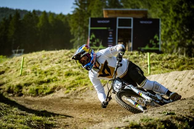 Whoop Mountainbike Downhill Worldcup Val di Sole HÖLL Valentina YT MOBat Whoop Mountainbike Downhill Worldcup Val di Sole, 19 06 2025,in , photo Sebastian Sternemann
