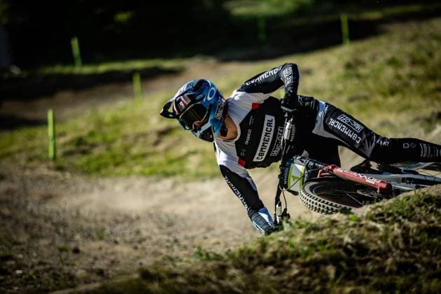 Whoop Mountainbike Downhill Worldcup Val di Sole ALRAN Max COMMENCAL MUC OFF BY RIDING ADDICTIONat Whoop Mountainbike Downhill Worldcup Val di Sole, 19 06 2025,in , photo Sebastian Sternemann