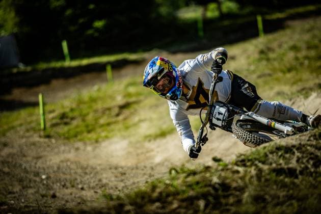 Whoop Mountainbike Downhill Worldcup Val di Sole HÖLL Valentina YT MOBat Whoop Mountainbike Downhill Worldcup Val di Sole, 19 06 2025,in , photo Sebastian Sternemann