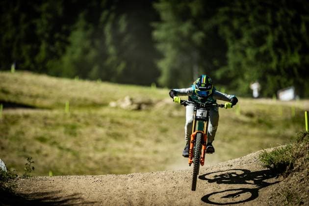 Whoop Mountainbike Downhill Worldcup Val di Sole at Whoop Mountainbike Downhill Worldcup Val di Sole, 19 06 2025,in , photo Sebastian Sternemann