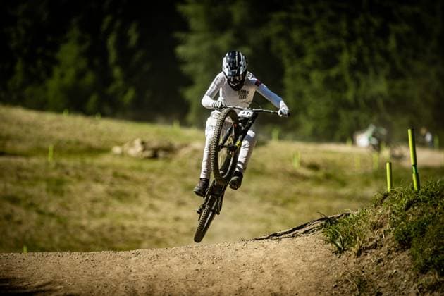 Whoop Mountainbike Downhill Worldcup Val di Sole GRIP HAGLEV Nicolai at Whoop Mountainbike Downhill Worldcup Val di Sole, 19 06 2025,in , photo Sebastian Sternemann