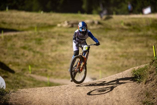 Whoop Mountainbike Downhill Worldcup Val di Sole HEMSTREET Gracey NORCO RACE DIVISIONat Whoop Mountainbike Downhill Worldcup Val di Sole, 19 06 2025,in , photo Sebastian Sternemann