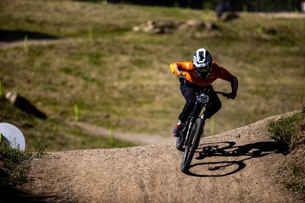 Whoop Mountainbike Downhill Worldcup Val di Sole VIEIRA Douglas at Whoop Mountainbike Downhill Worldcup Val di Sole, 19 06 2025,in , photo Sebastian Sternemann