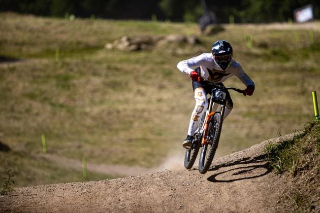 Whoop Mountainbike Downhill Worldcup Val di Sole KOLB Andreas YT MOBat Whoop Mountainbike Downhill Worldcup Val di Sole, 19 06 2025,in , photo Sebastian Sternemann