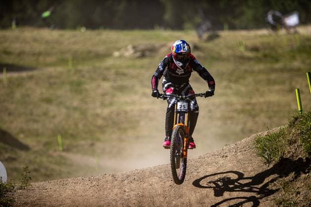 Whoop Mountainbike Downhill Worldcup Val di Sole MAES Martn ORBEA FMD RACINGat Whoop Mountainbike Downhill Worldcup Val di Sole, 19 06 2025,in , photo Sebastian Sternemann